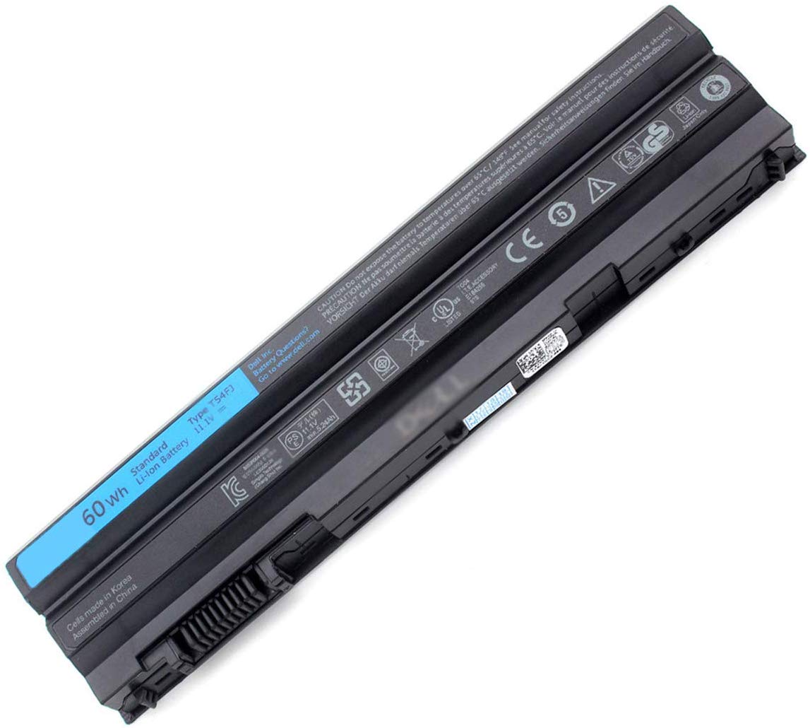 E6420-01 Dell T54FJ Laptop Battery for Latitude E6420 E6430 E6520 E6530 Inspiron 15R 5520 - 6 Cell 11.1V 4400mAh - Image 1