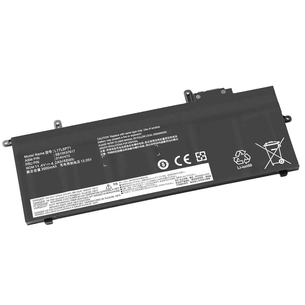 X280 L17C6P71 01AV470 Laptop Battery Lenovo ThinkPad X280 A285 Series P/N : L17L6P71 L17M6P71 L17M6P72 L17C6P72 01AV471 01AV472 SB10K97617 - Image 1